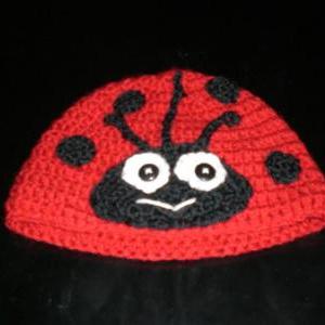 Crocheted Ladybug Hat