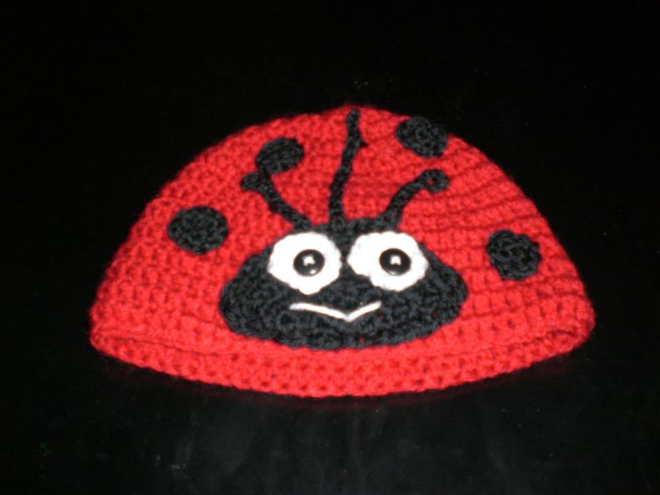 Crocheted Ladybug Hat